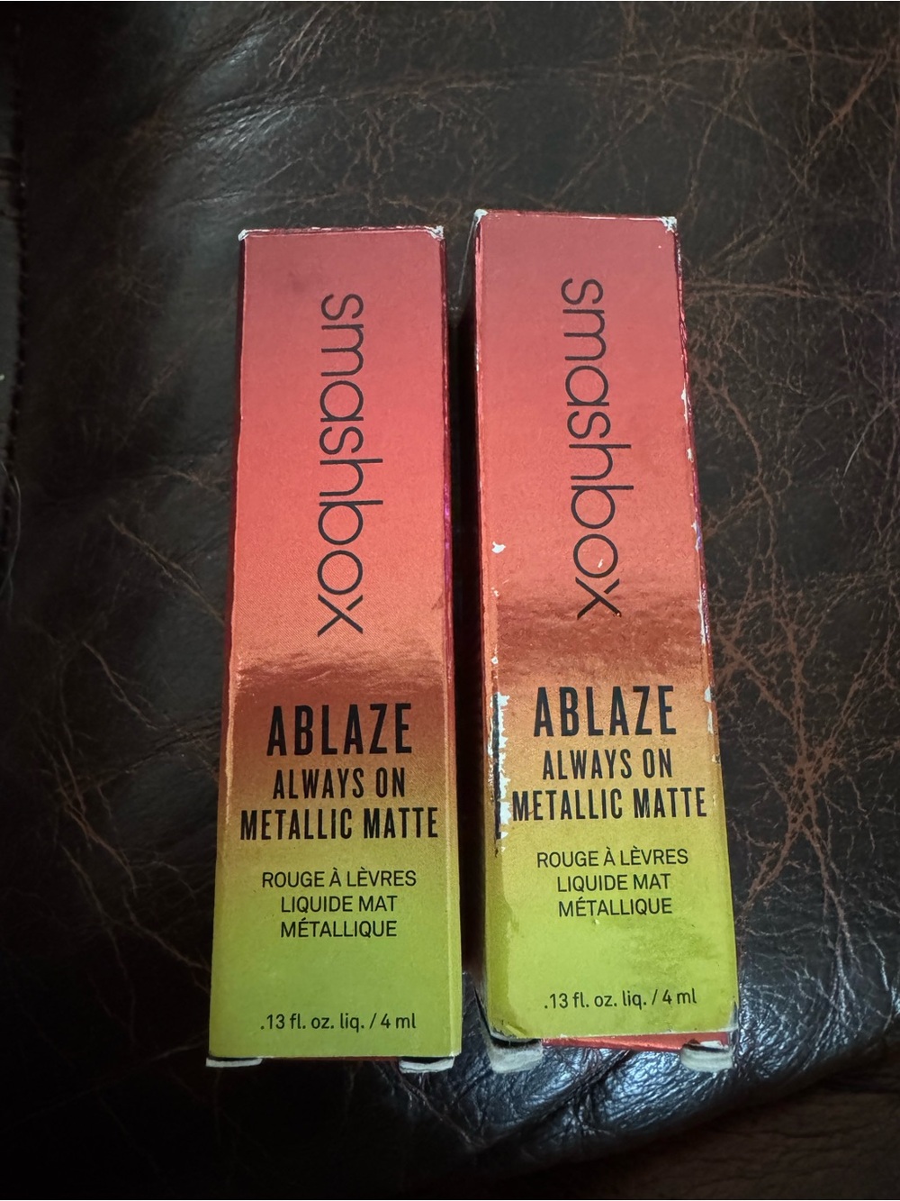 Smashbox Ablaze Metallic Liquid Lipsticks NIB X2